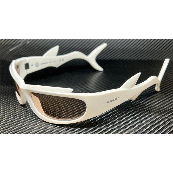 Burberry White 60mm Brown Tint Sunglasses